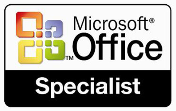 Certification for Microsoft Office Specialists