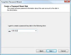 Pwd Reset Password reset disk