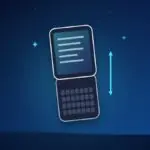 Slider smartphone with a touchscreen sliding up from a full keyboard
