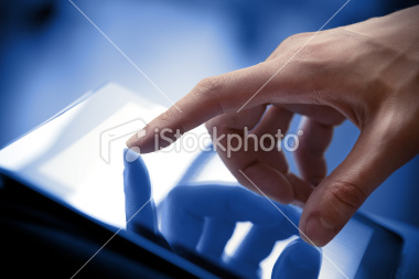 touching-screen-on-tablet-pc