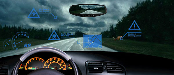 Imagine using the entire windshield as a fully transparent display in a car (fw-HUD)