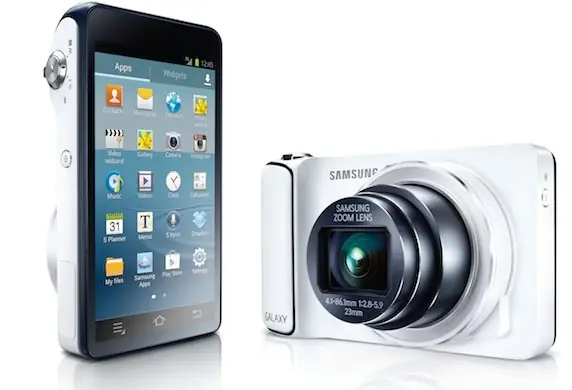 Samsung Galaxy Camera front and read display view