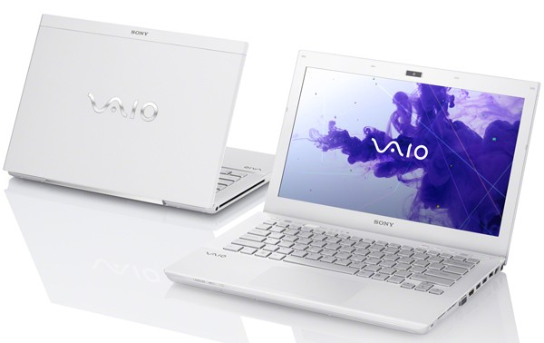 Front and Rear View of Sony VAIO S13 Series Laptop in compare to Apple MacBook
