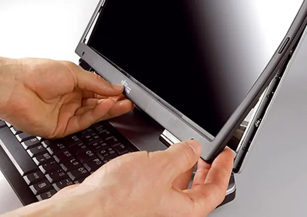 Removing the laptop screen border How to replace a laptop screen