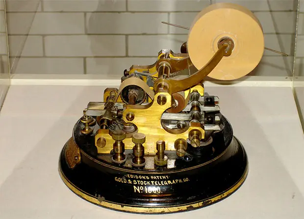 Edison Stock Ticker Edison's Stock Telegraph Ticker Technology