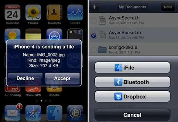 iPhone Apps to share files