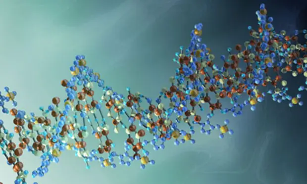 Computer Virus Evolution DNA strand of cell for computer virus evolution