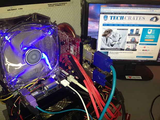 Giant colored CPU fan and cooler server hardware upgrade custom