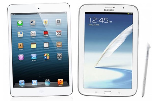 Tablets compared for Samsung and Apple tablet pcs review