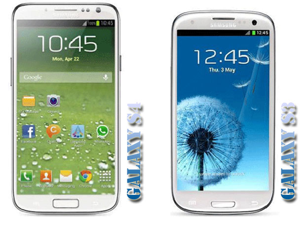 Galaxy S4 compared to Samsung Galaxy S3