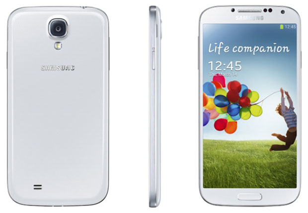 white color model of Galaxy S4 from Samsung