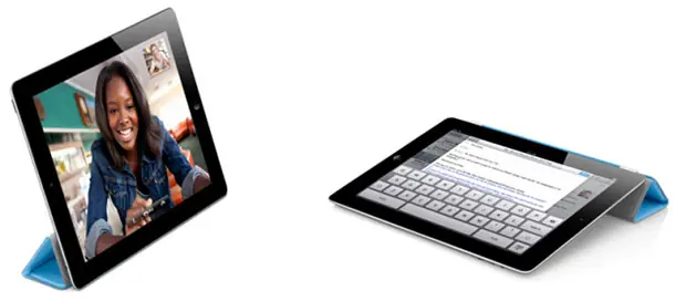 one of the features of apple's ipad smart cover stand feature