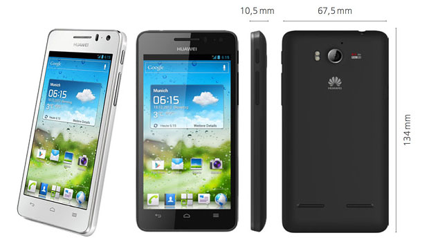 details of Huawei Ascend G 615 smartphone