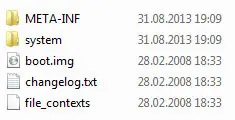 the root folder of carbon android custom rom