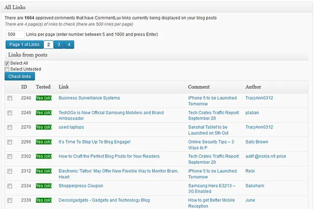 CommentLuv Link Cleaner #2 Clean broken links with commentluv link cleaner