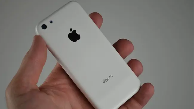 Apple iPhone 5 C as a cheaper version of iPhone 5 whith white plastic body case