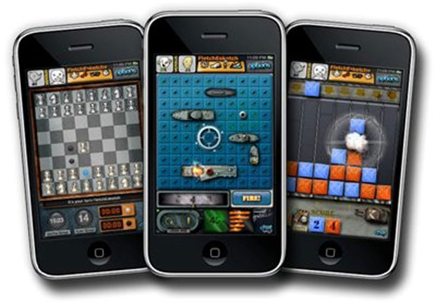 mobile iphone gaming is great for party fun in a group of people as multiplayer action game sessions