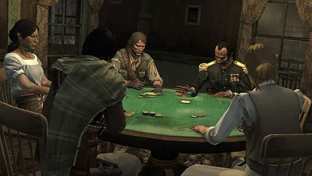 poker and card multiplayer session with friends on party