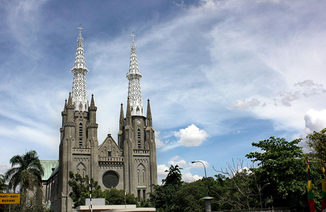 Indonesia has beautiful cathedrals like this one in Jakarta