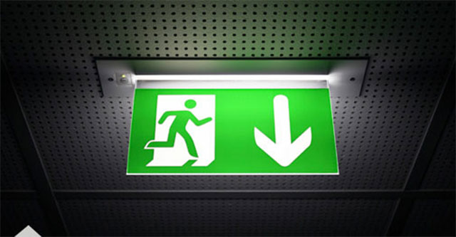 green user friendly led emergency tech sign