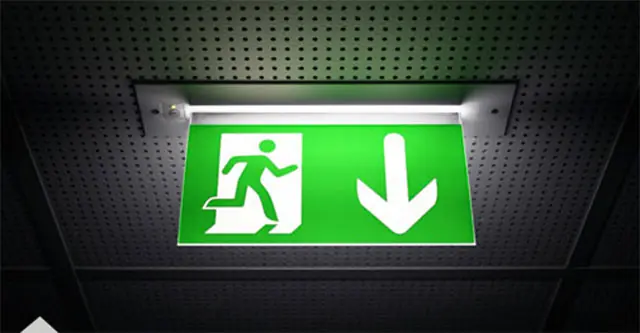 LED Emergency Lighting green user friendly led emergency tech sign