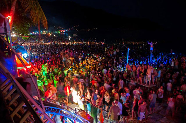 the full moon party in kho phangan thailand offers the most beautiful full moon in the world
