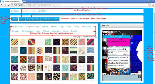 Customize the chat chat customization plugin setup