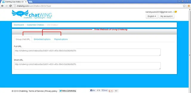 Embedding setup chat development plugin chatwing