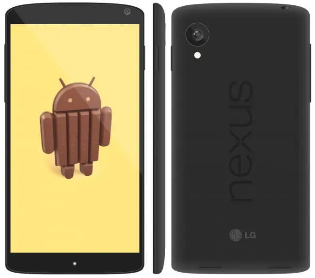 LG-Nexus-5- front and back view.