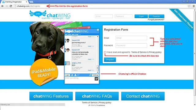 review chat plugin registration