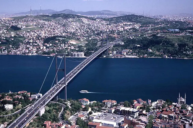 beautiful Istanbul, tourist destination in middle east and oriental attraction between Europe and Asia