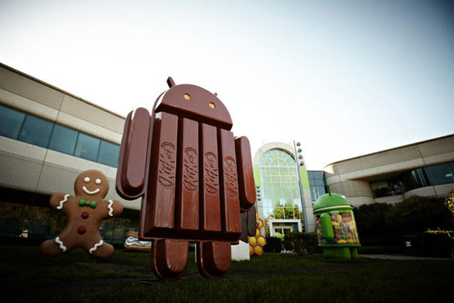 Google's Android KitKat chocolate bar version 4.4 update information