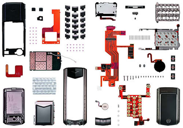 basic construction parts of a cell phone (mobile phone) review