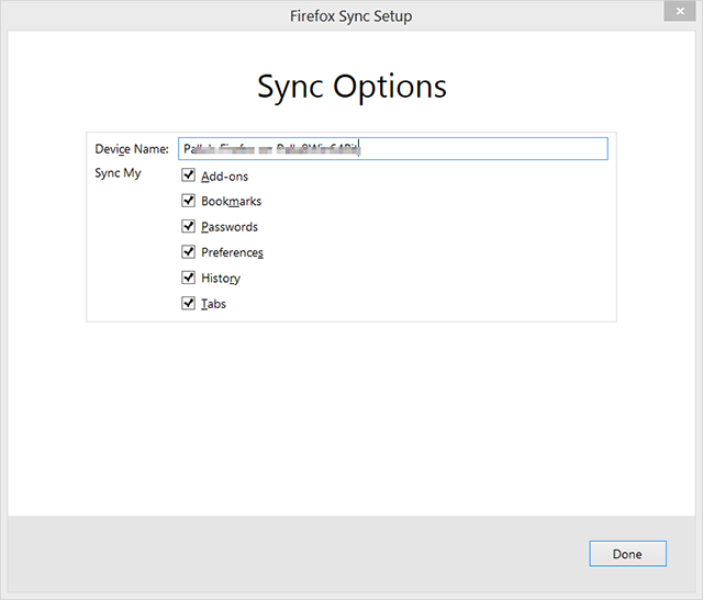setup firefox sync to all your client browser devices mobile and desktop