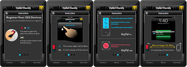 smartphone setup to register a keypal pro app controller to work