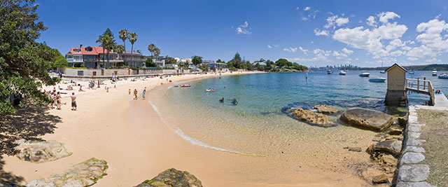 Australia's beautiful beaches and coast lines with watson bay