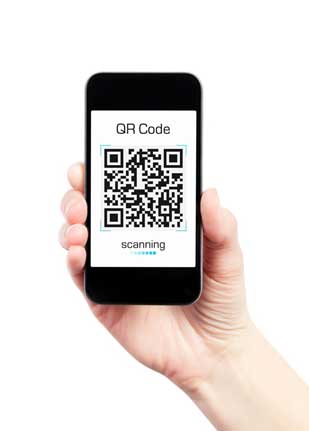smartphone use for QR code applications