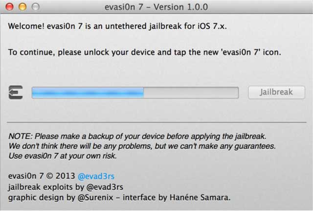 first iOS 7 untethered jailbreak