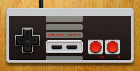 console emulator openemu with original Nintendo NES gaming pad virtualized