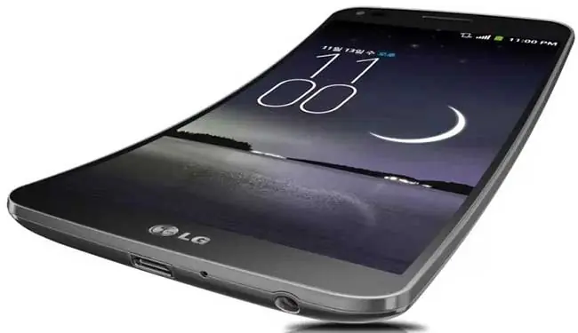 LG Flex with curved display technology show CES 2014 in U.S. Las Vegas this year from LG showcast