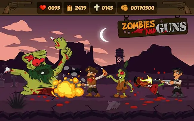 Action Zombies Attacking the playground Zombies and Guns for Android