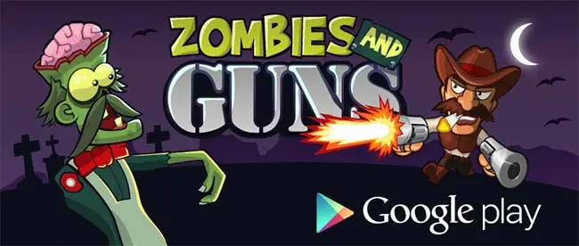 Zombies and Guns for Android android zombie action fun with a lot of guns and zombies
