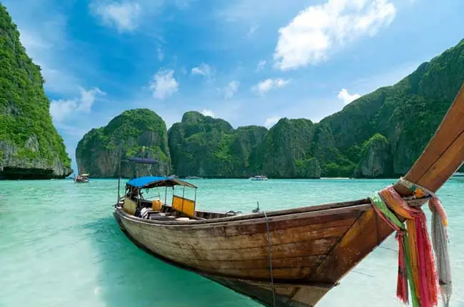 Beach of Phuket in Thailand a fisher paradise with clear water, great weather and a lot of fish to catch