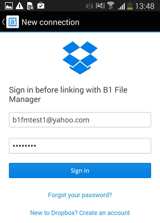 how to use multiple dropbox accounts in parallel with android