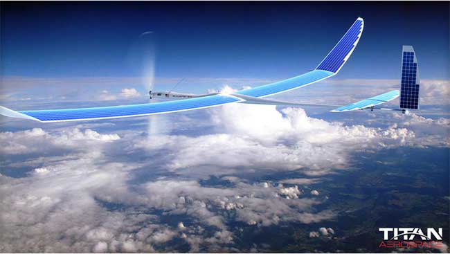 unmanned solar powered drone