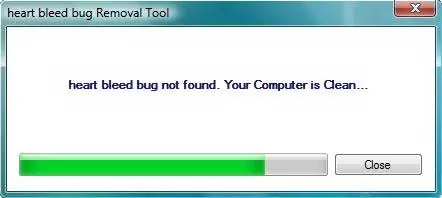 Heartbleed removal tool - clean process Heartbleed removal tool - clean process