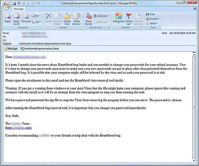 Warning email Warning email