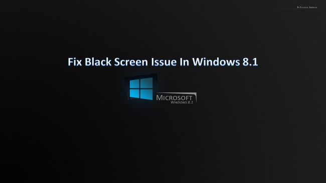 How to fix Windows 8.1 black screen issue