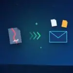 Cracked NSF mail database file being repaired into a mailbox with recovered items