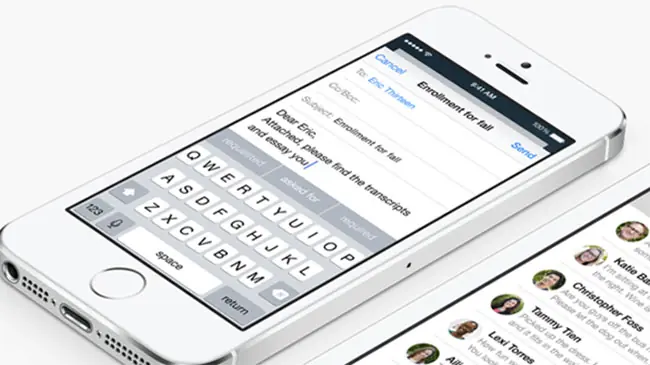 iOS phone white iOS phone white